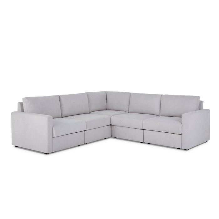 Flex 5-Seat Sectional with Standard Arm - 5000003528 - Dow Furniture (ME)