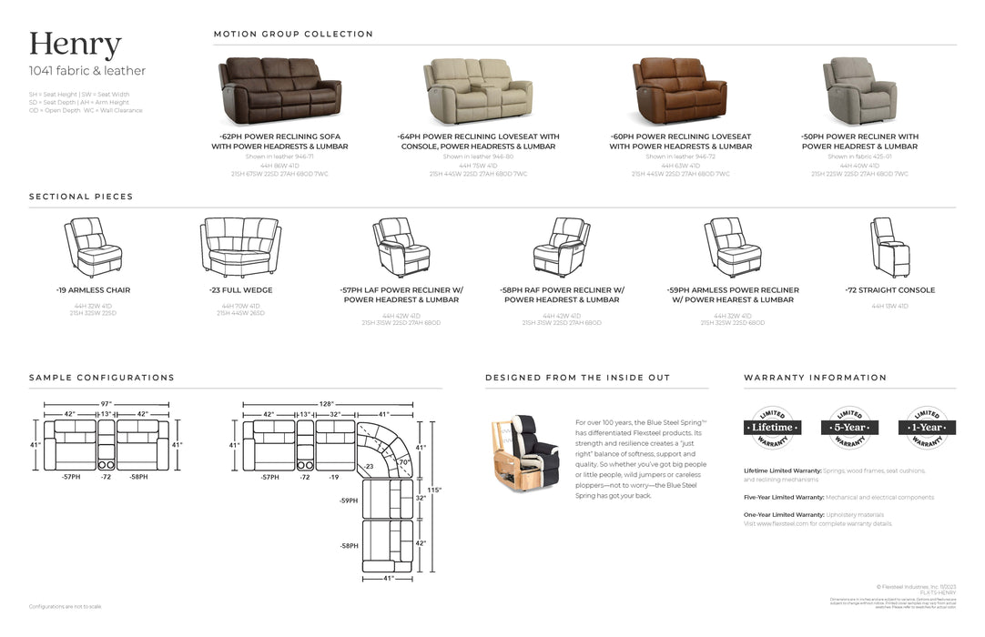 Flexsteel Henry Sectional Sofa Option - Dow Furniture in Waldoboro, ME