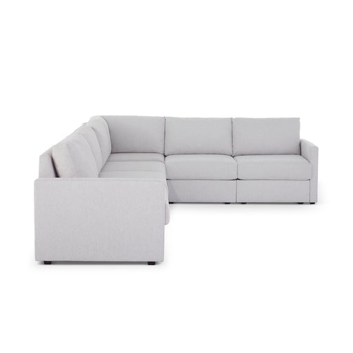 Flex 6-Seat Sectional with Narrow Arm - 5000003378 - Dow Furniture (ME)