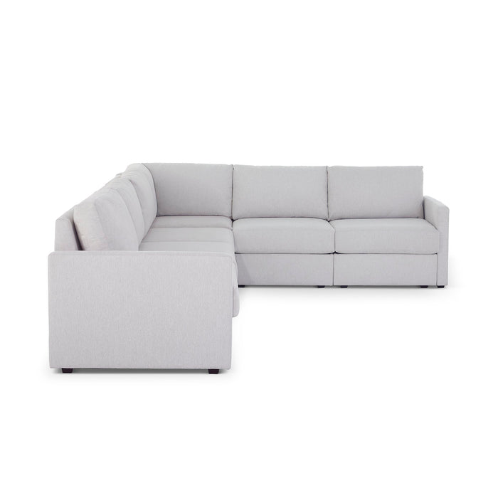 Flex 6-Seat Sectional with Narrow Arm - 5000003378 - Dow Furniture (ME)