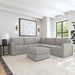 Flex 5-Seat Sectional with Standard Arm and Ottoman - Dow Furniture (ME)
