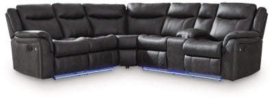 Sultan Meadow Reclining Sectional - Dow Furniture (ME)