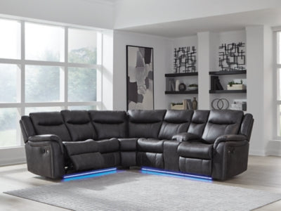 Sultan Meadow Reclining Sectional - Dow Furniture (ME)