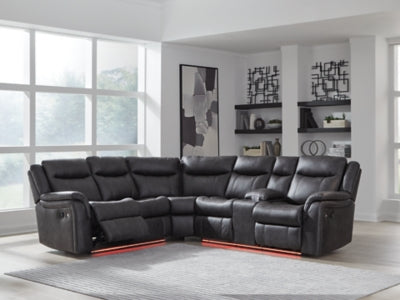 Sultan Meadow Reclining Sectional - Dow Furniture (ME)