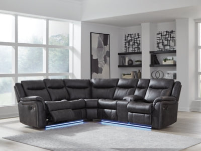 Sultan Meadow Reclining Sectional - Dow Furniture (ME)