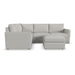 Flex 4-Seat Sectional with Standard Arm and Ottoman