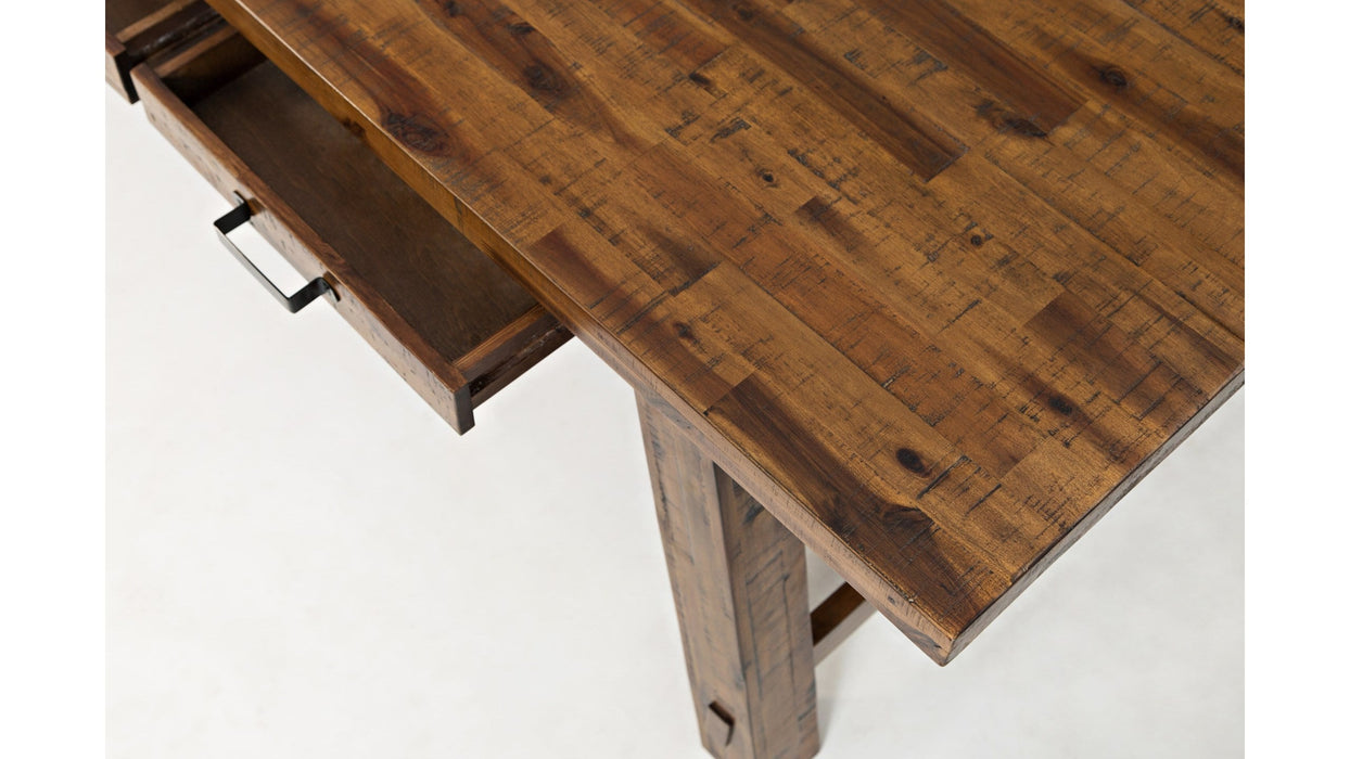 Jofran Cannon Valley Trestle Dining Table in Medium Cool Tones