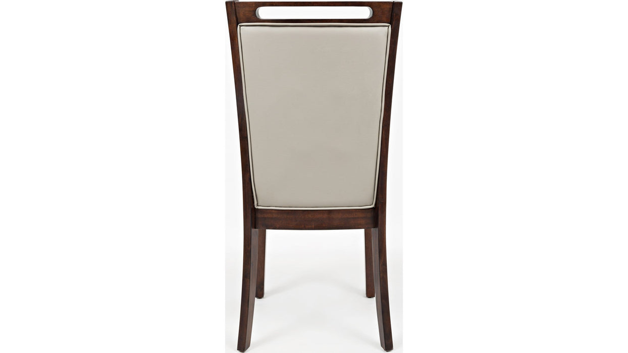 Jofran Manchester Upholstered Dining Chair in Merlot (Set of 2)