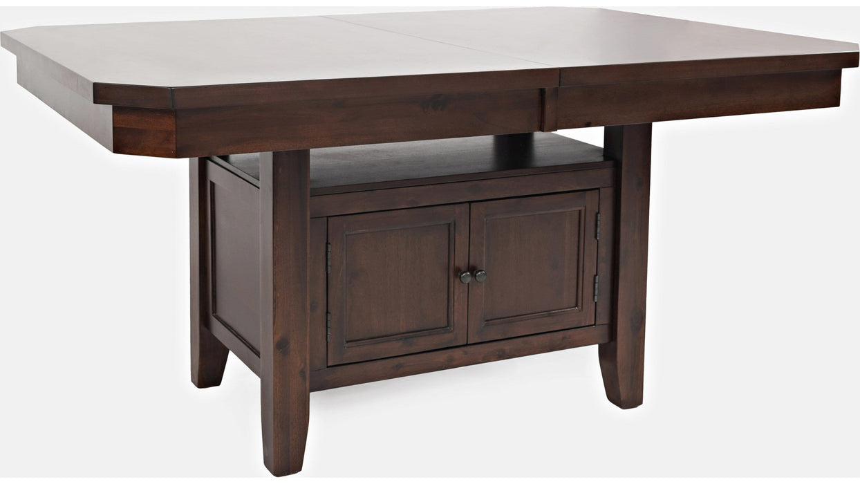 Jofran Manchester High/Low Rectangle Dining Table in Merlot