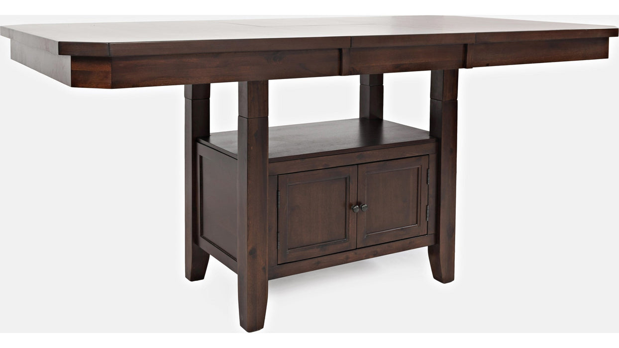 Jofran Manchester High/Low Rectangle Dining Table in Merlot