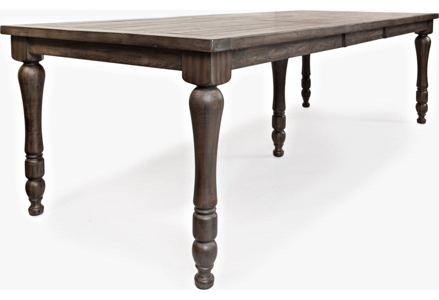 Jofran Madison County Rectangle Extension Dining Table in Barnwood