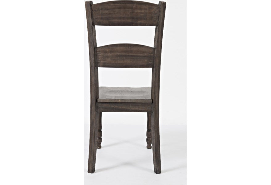 Jofran Madison County Ladderback Dining Chair in Barnwood (Set of 2)