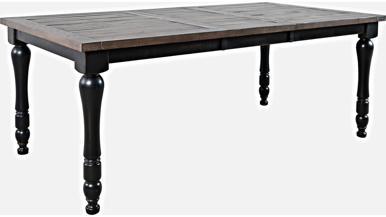 Jofran Madison County Rectangle Extension Dining Table in Vintage Black