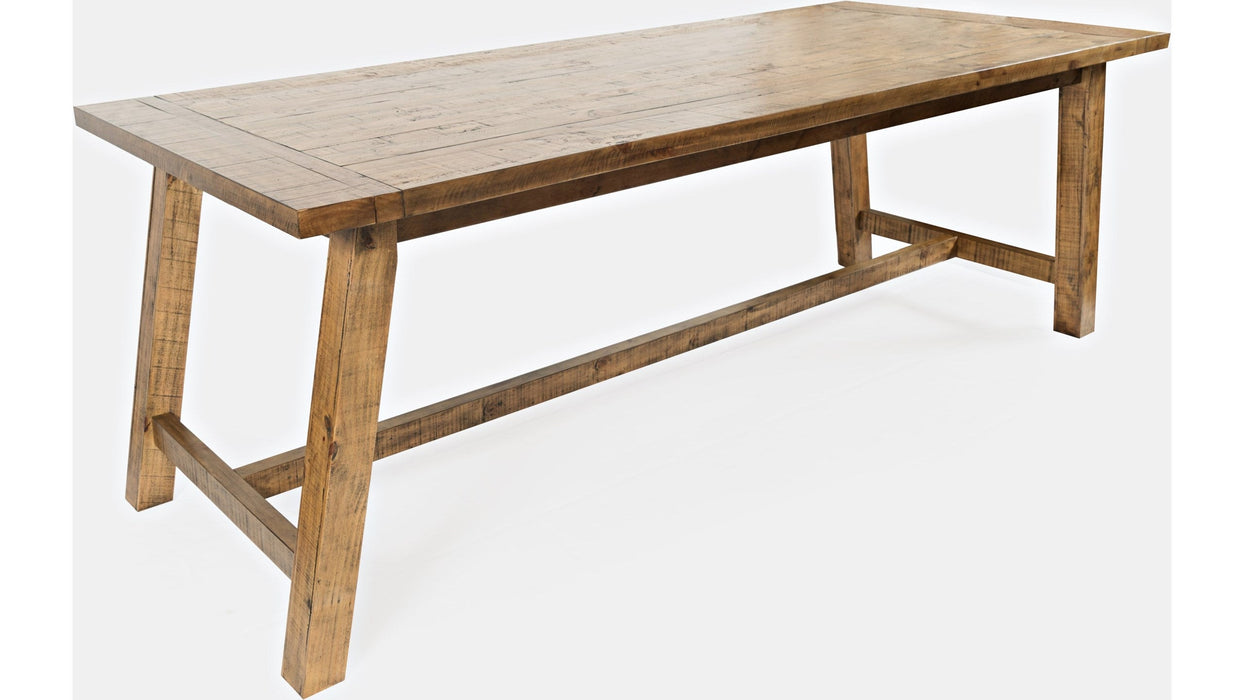 Jofran Telluride Counter Height Trestle Table in Natural