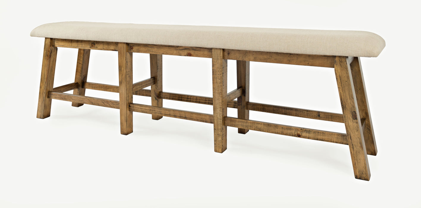 Jofran Telluride Counter Height Bench in Natural