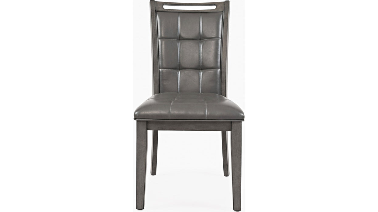 Jofran Manchester Upholstered Dining Chair in Manchester Grey (Set of 2)