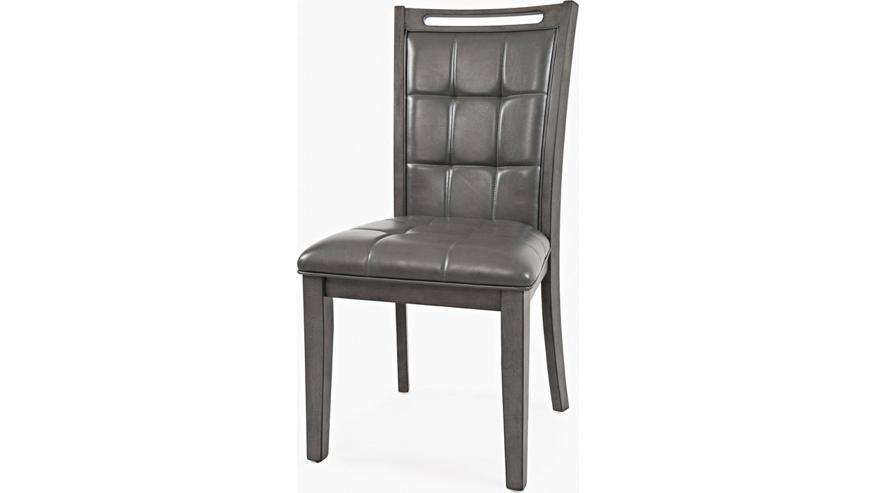 Jofran Manchester Upholstered Dining Chair in Manchester Grey (Set of 2)