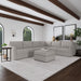 Flex 6-Seat Sectional with Narrow Arm and Ottoman - Dow Furniture (ME)