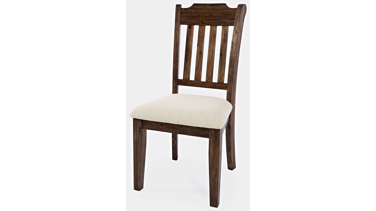 Jofran Bakersfield Slatback Dining Chair in Rich Dark Brown (Set of 2)