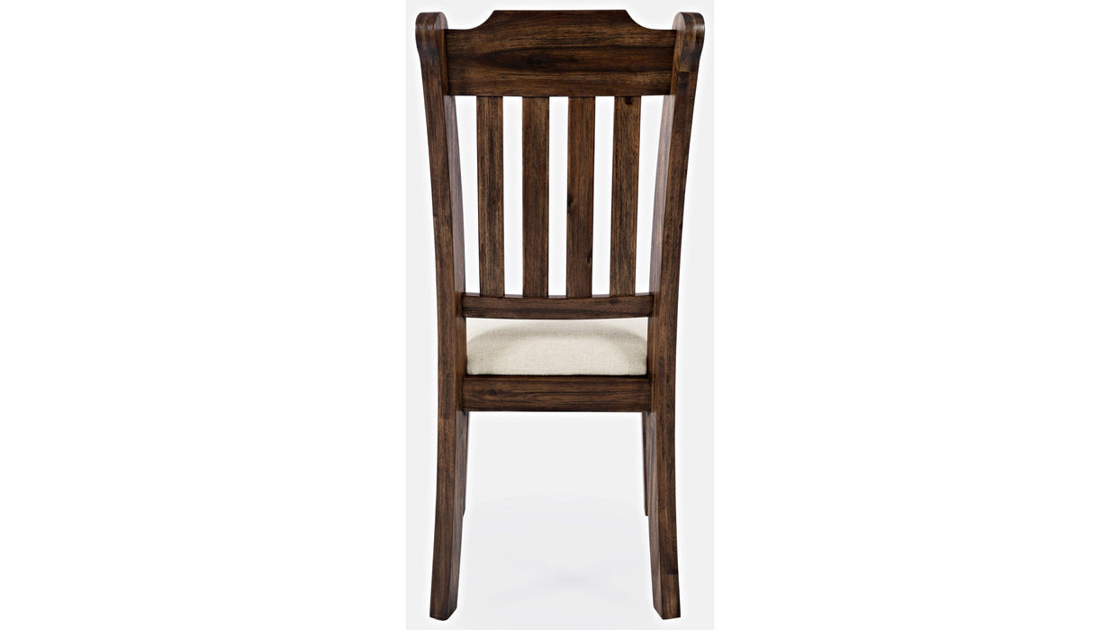 Jofran Bakersfield Slatback Dining Chair in Rich Dark Brown (Set of 2)