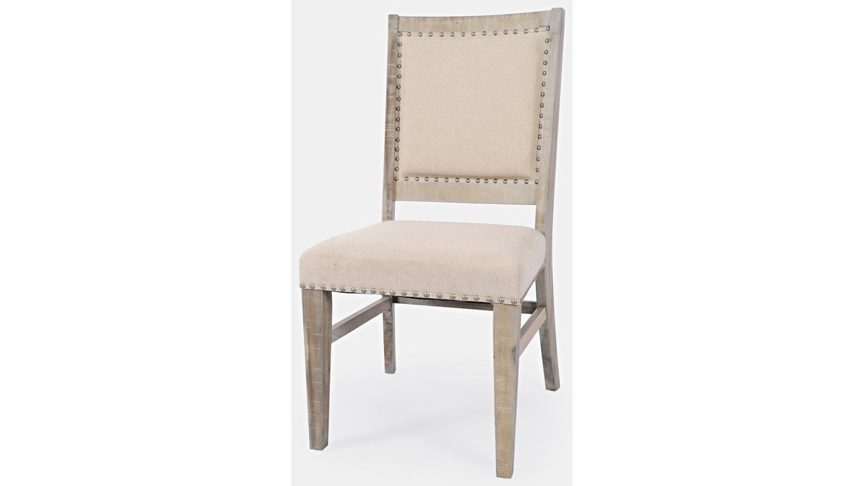 Jofran Fairview Dining Side Chair in Ash/Cream (Set of 2)