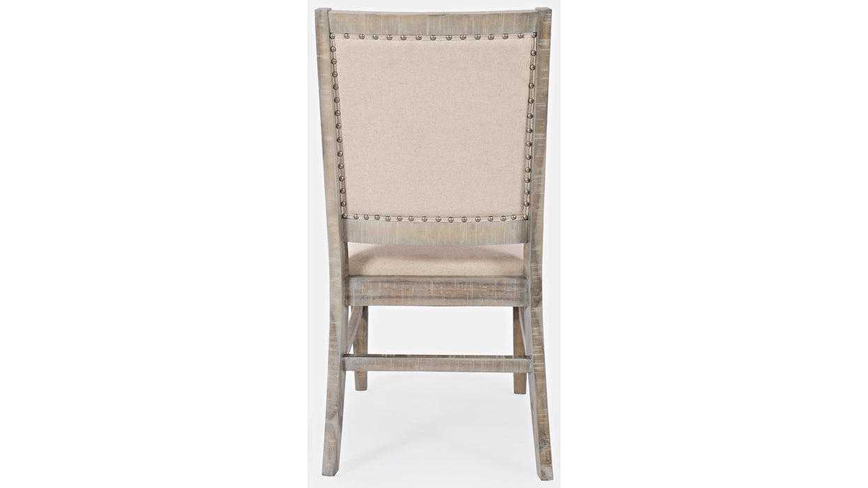 Jofran Fairview Dining Side Chair in Ash/Cream (Set of 2)