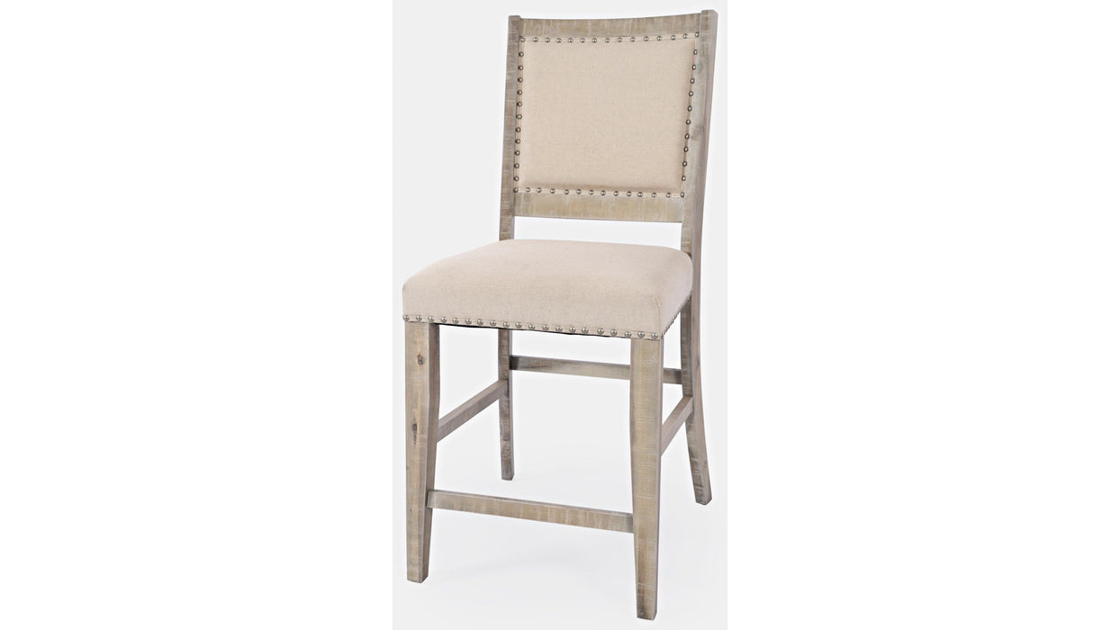 Jofran Fairview Counter Stool in Ash/Cream (Set of 2)