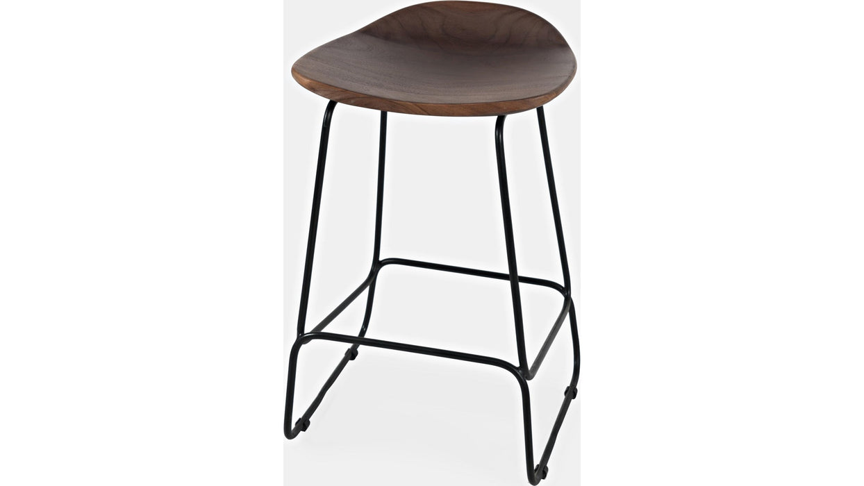Jofran Nature's Edge Backless Stool in Slate (Set of 2)