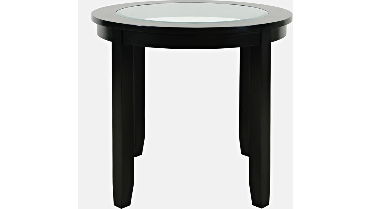 Jofran Urban Icon 42" Round Counter Height Dining Table in Black