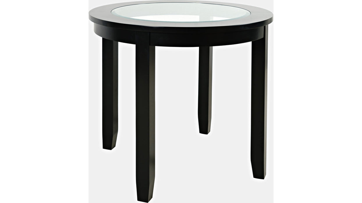 Jofran Urban Icon 42" Round Counter Height Dining Table in Black