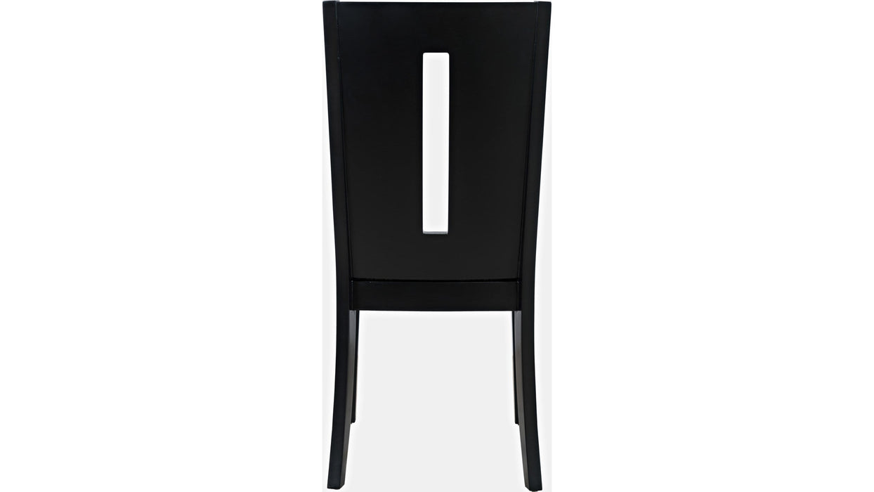 Jofran Urban Icon Slotback Chair in Black (Set of 2)
