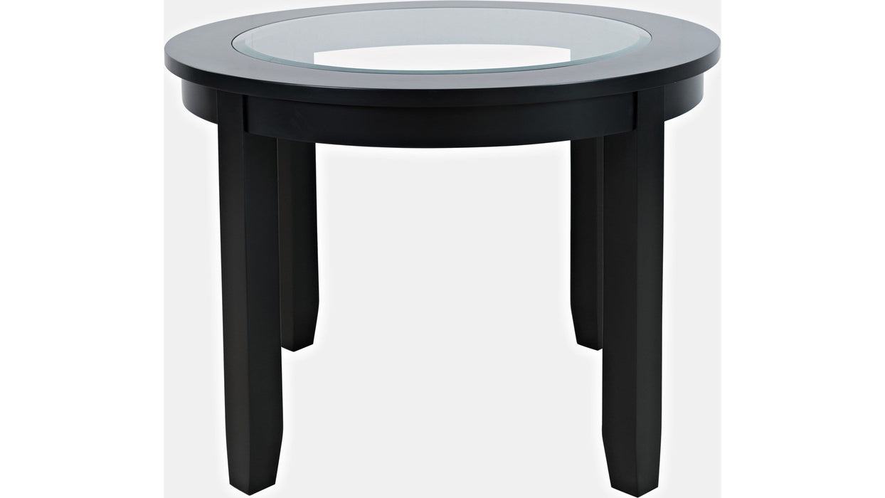 Jofran Urban Icon 42" Round Dining Table in Black