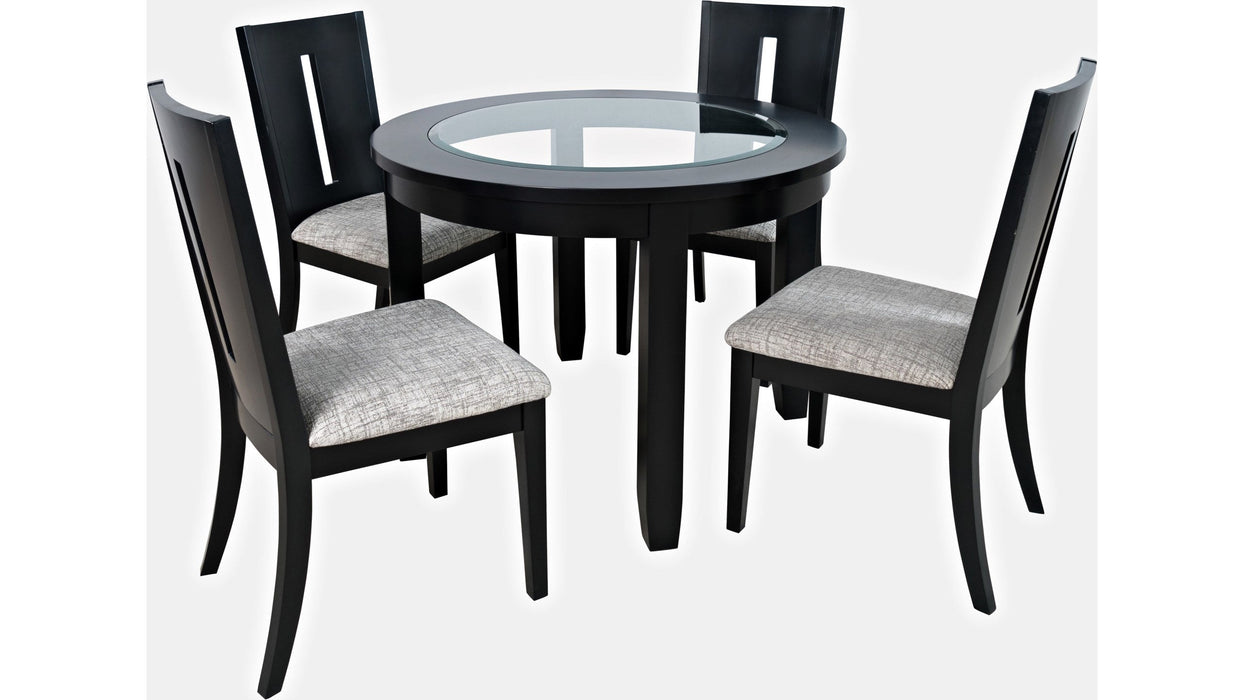 Jofran Urban Icon 42" Round Dining Table in Black