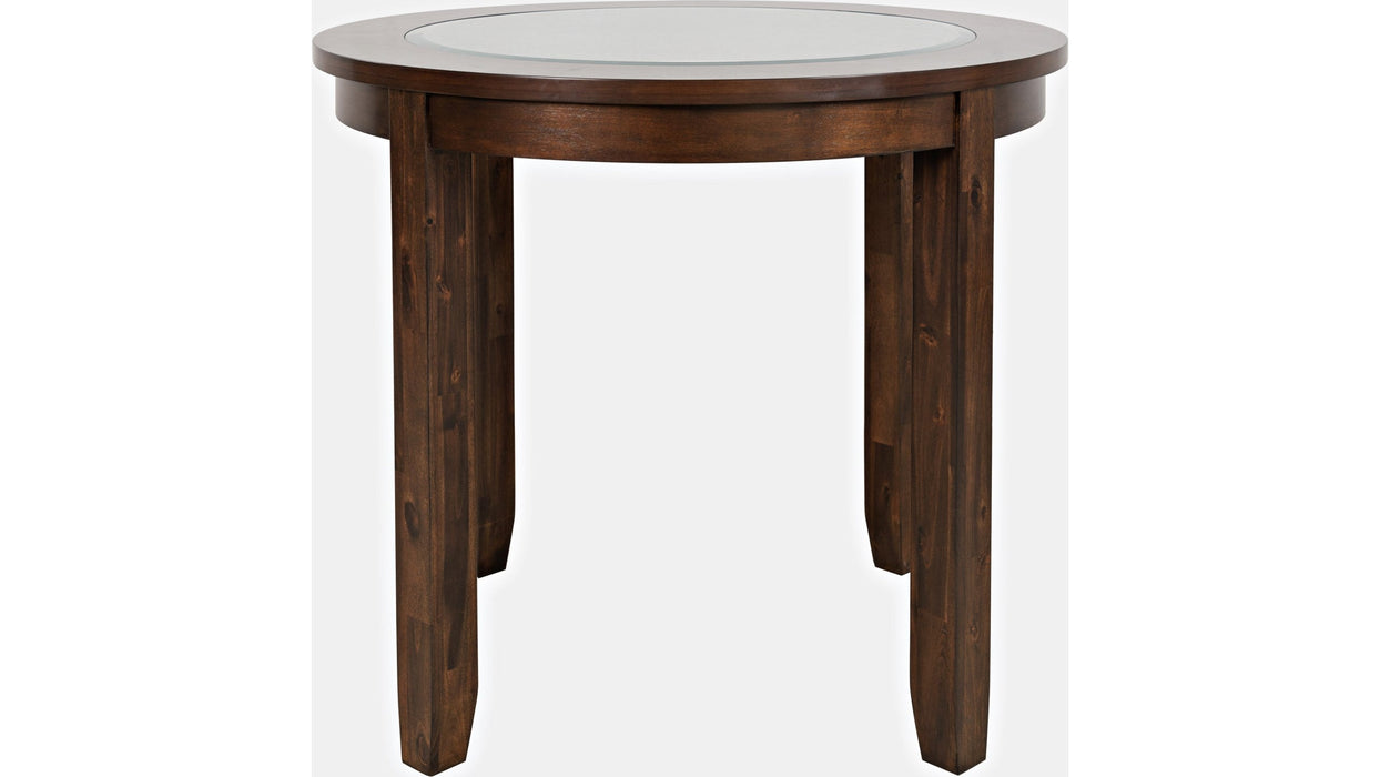 Jofran Urban Icon 42" Round Counter Height Dining Table in Merlot