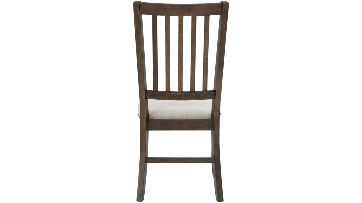 Jofran Willow Creek Slatback Chair in Cream/Rich Distressed (Set of 2)