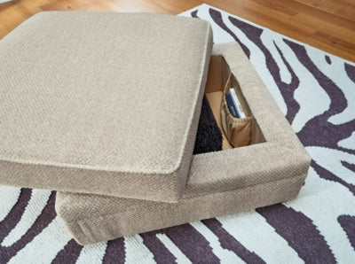 Calnita Ottoman With Storage - Dow Furniture (ME)