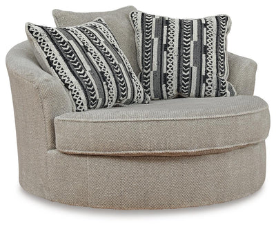 Calnita Oversized Swivel Accent Chair - Dow Furniture (ME)