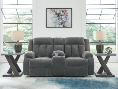 Observation Power Reclining Loveseat with Console - Dow Furniture (ME)