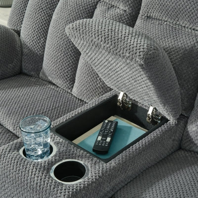 Observation Power Reclining Loveseat with Console - Dow Furniture (ME)