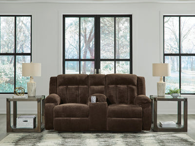 Observation Power Reclining Loveseat with Console - Dow Furniture (ME)