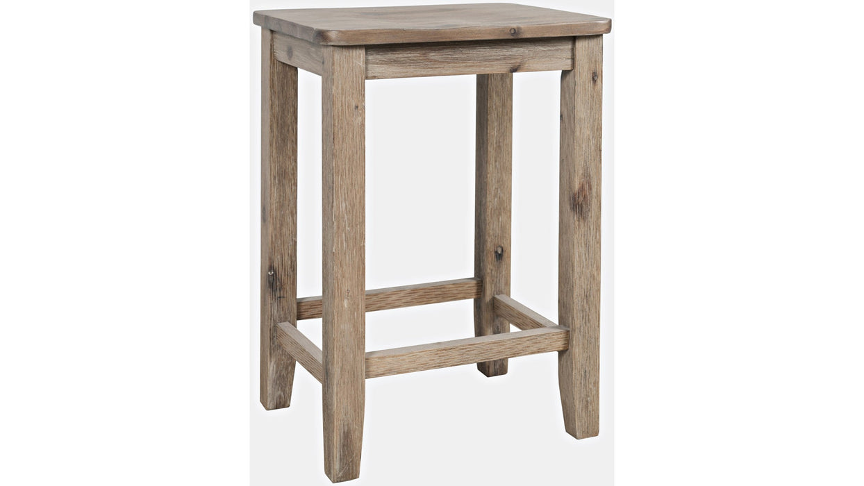 Jofran Eastern Tides Backless Counter Stool in Bisque (Set of 2)