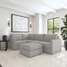 Flex 4-Seat Sectional with Standard Arm and Ottoman - Dow Furniture (ME)