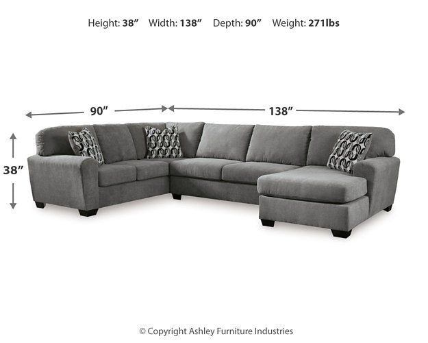Birkdale Court Sectional with Chaise - Dow Furniture (ME)
