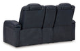 Fyne-Dyme Power Reclining Loveseat with Console - Dow Furniture (ME)