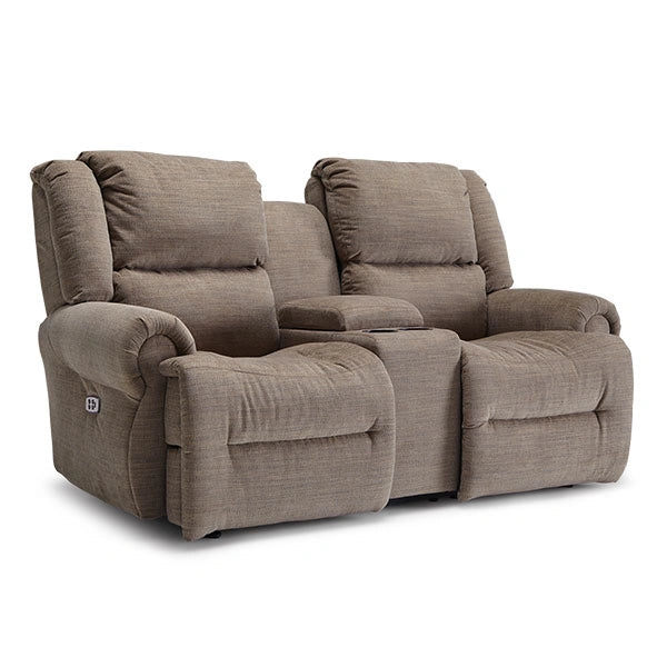 GENET LOVESEAT LEATHER POWER SPACE SAVER LOVESEAT- L960CP4