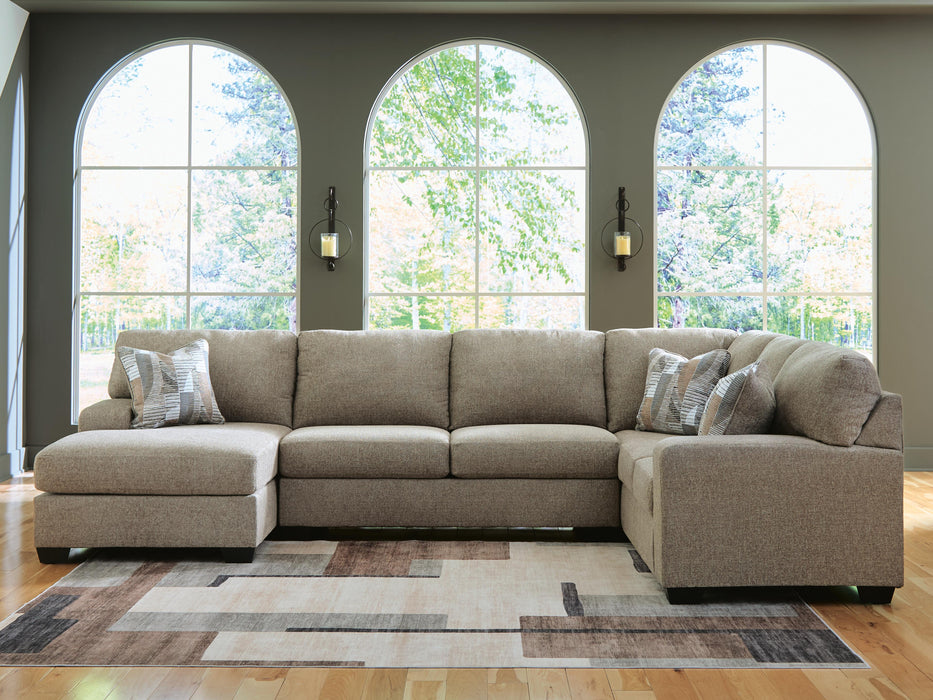 Newellen Sleeper Sectional with Chaise - Dow Furniture (ME)