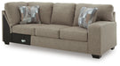 Newellen Sleeper Sectional with Chaise - Dow Furniture (ME)