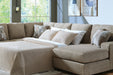 Newellen Sleeper Sectional with Chaise - Dow Furniture (ME)