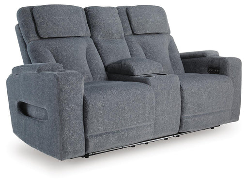 Studio Cave Power Reclining Loveseat with Console - Dow Furniture (ME)