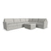 Flex 6-Seat Sectional with Narrow Arm and Storage Ottoman - 5000003377 - Dow Furniture (ME)